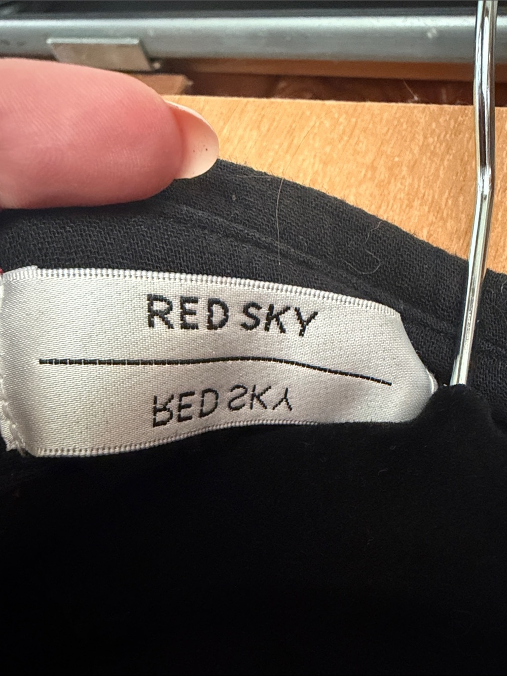 Redsky black gauze dress - Picture 3 of 6
